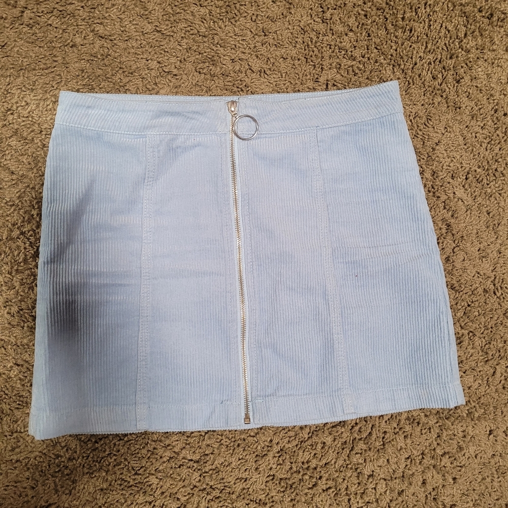 Forever 21 baby blue mini skirt, Size L